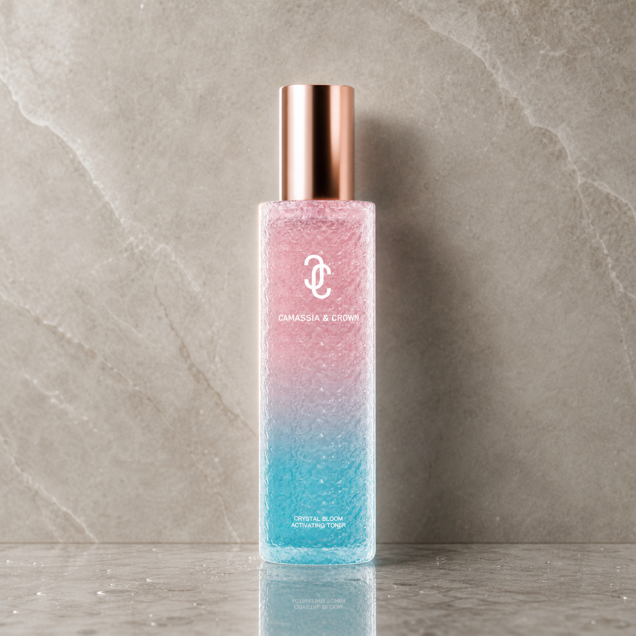 Crystal Bloom Renewal Essence Toner Hydrating essence toner for glow and skin comfort.
