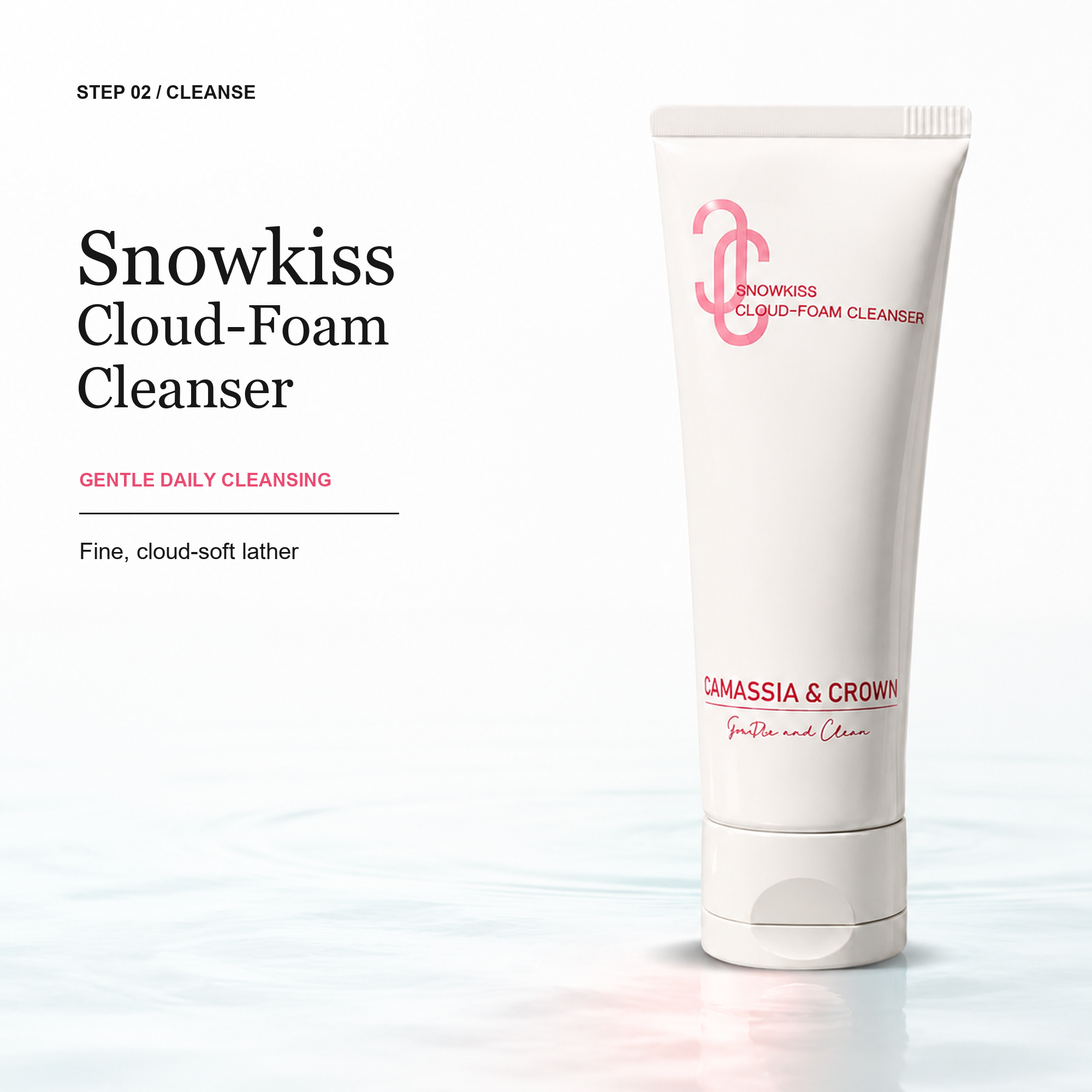 Snowkiss Cloud-Foam Cleanser | Gentle Facial Cleanser