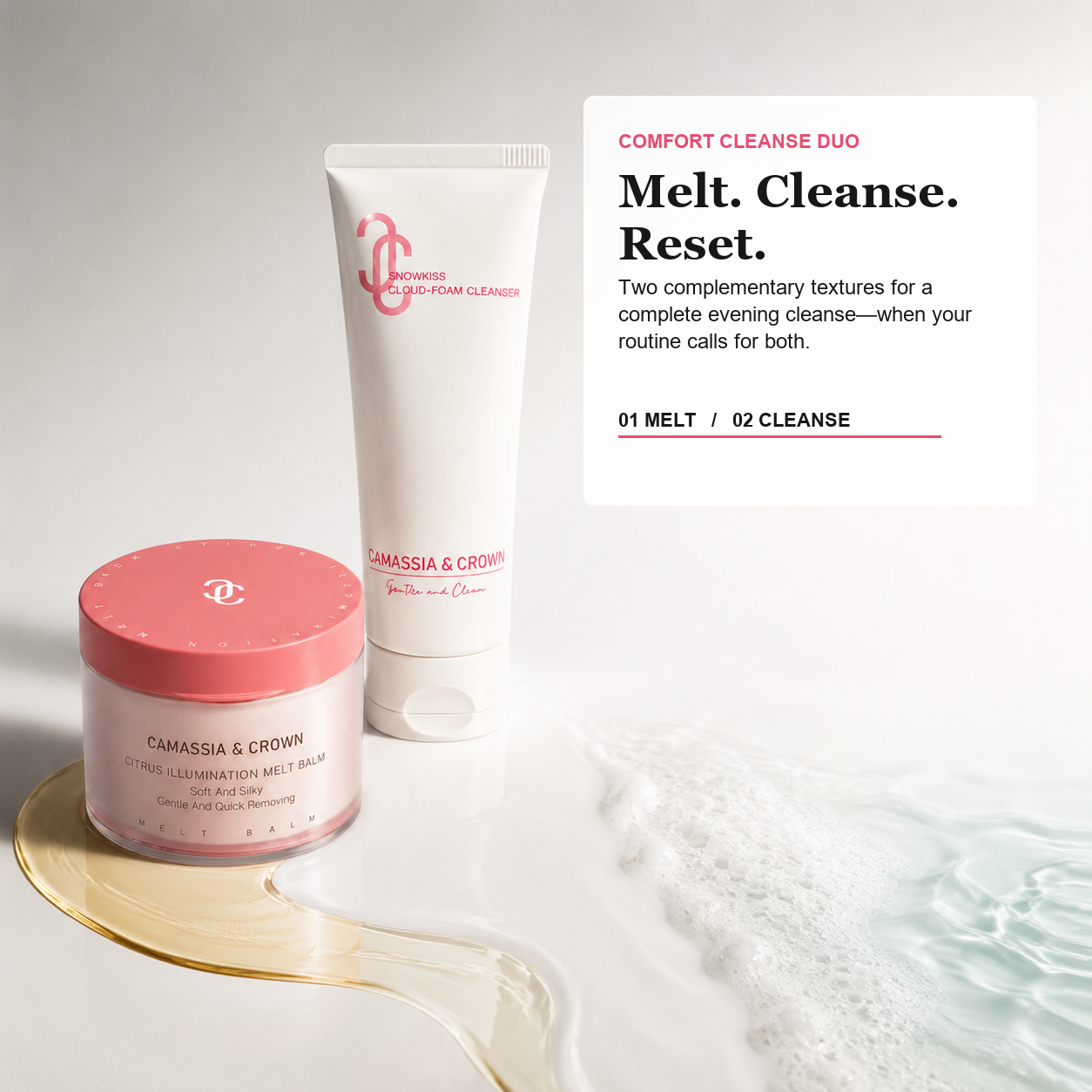 Double Cleanse Ritual | Balm + Cloud-Foam Cleanser